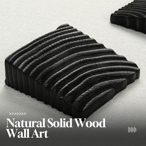 Modern Black and White 3D Wall Art for Living Room