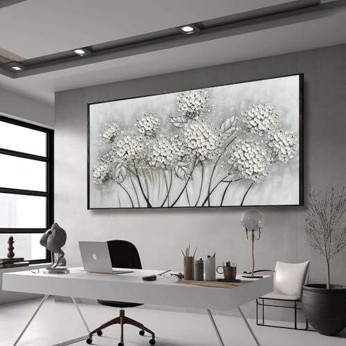 Large Artwork Flowers Oil Painting Modern Home Decorations Floral Canvas Pictures for Living Room Bedroom Kitchen Office 29" x 58"