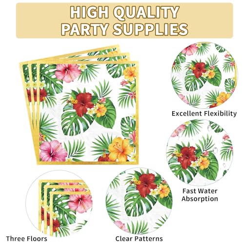 200Pcs Hawaiian Luau Aloha Tropical Party Decorations (200 Count)