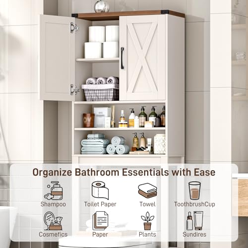 Over The Toilet Storage Cabinet with Adjustable Shelf