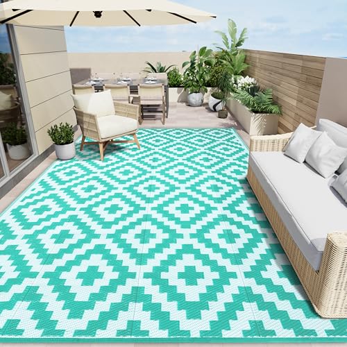 Outdoor Rug 9x18 ft Waterproof Reversible Mat (162.0139 Sq Ft)
