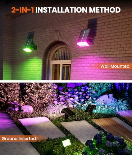 Solar Spot Lights Outdoor (4 Count)