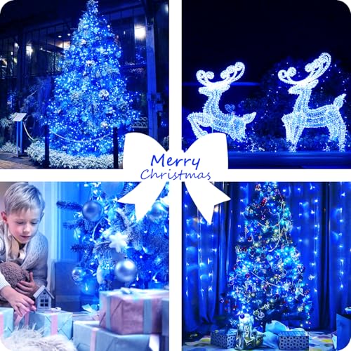 2 Pack 200 LED Battery Operated String Lights