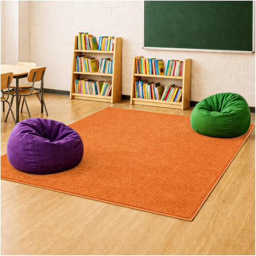 Soft & Colorful 4' x 4' Kids Classroom Area Rug (16 Sq Ft)