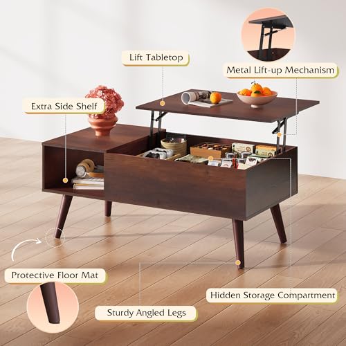 Lift Top Coffee Table with Hidden Storage