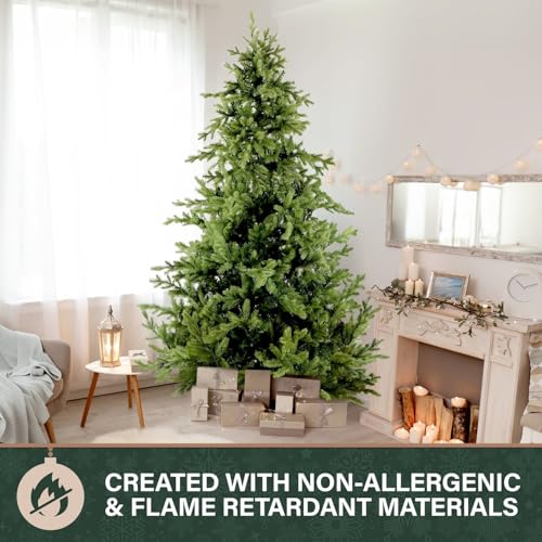 9 Ft. Foxtail Pine Artificial Christmas Tree with Stand and No Lights