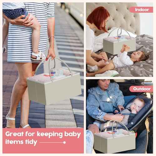 2In1 Baby Diaper Caddy Organizer and Storage