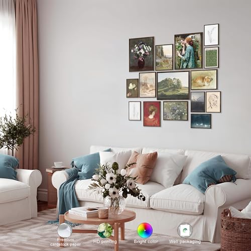 15PCS Unframed Dark Academia Vintage Art (15 Count)