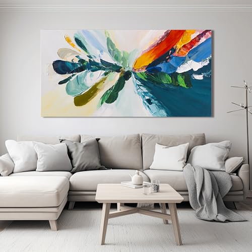 Colorful Wall Art Pictures For Living Room Canvas Abstract Art Wall 24"x48"