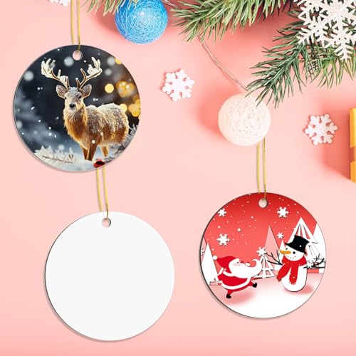 16 pcs Metal Sublimation Ornament Blanks (16 Count)