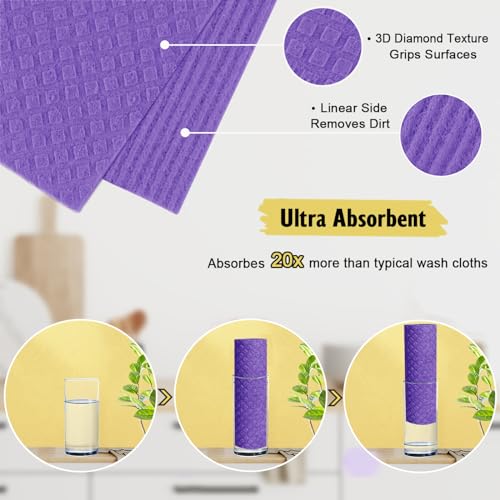 Swedish Dishcloths for Kitchen (10 Count)