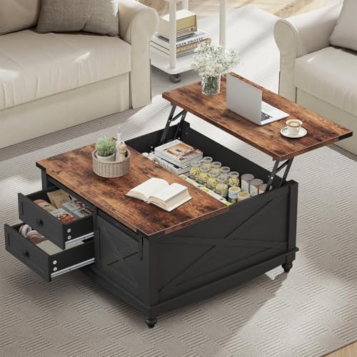 31.5" Lift Top Coffee Table with Storage