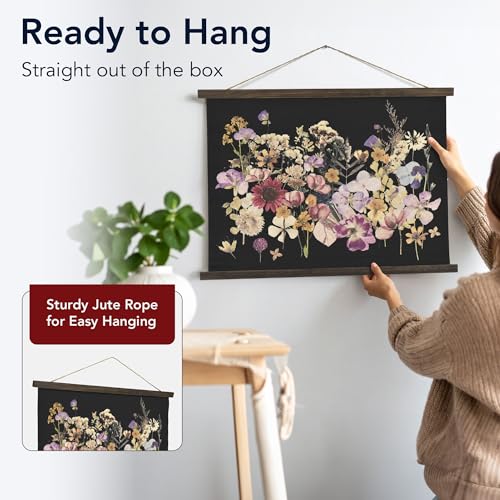 Framed Dried Flowers Tapestry Wall Art