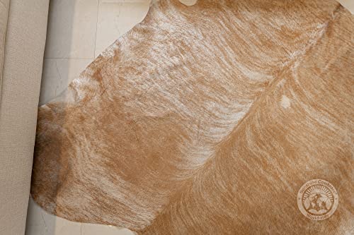 100% Genuine Palomino Beige Cowhide Rug