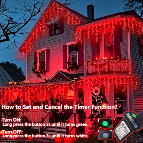 Red Halloween Lights (66 Foot)