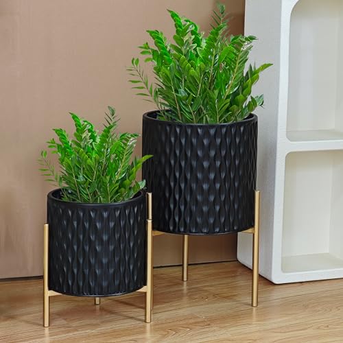 Plants Pots with Stand (2 Count)