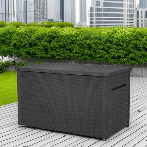 Java 230 Gal Outdoor Storage Box for Patio and Pool Accessories