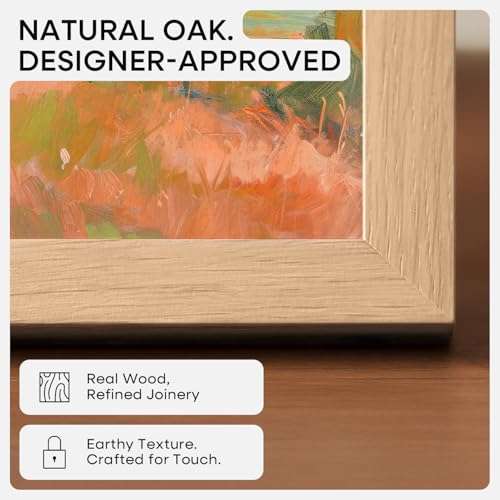 A4 Natural Oak Picture Frame