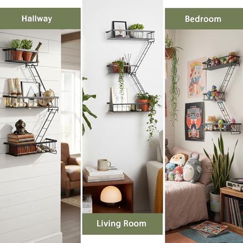 Fire Escape Wall Shelf (3 Count)