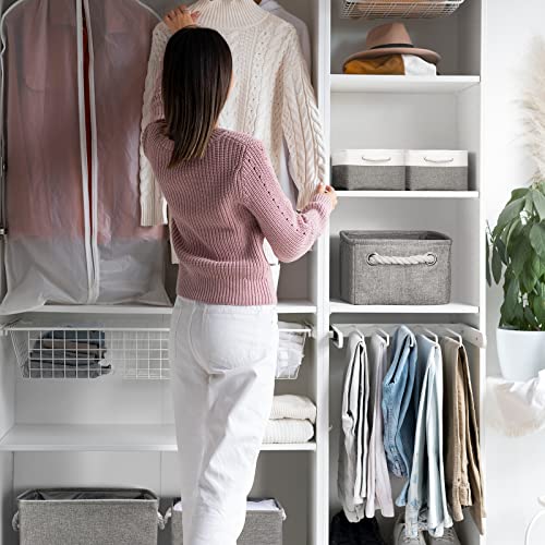 Storage Bins 3PCS Fabric Storage Baskets for Organizing Shelves (3 Count)