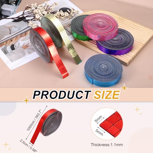 5x5mm Self Adhesive Mirrors Mosaic Tiles (10000 Count)