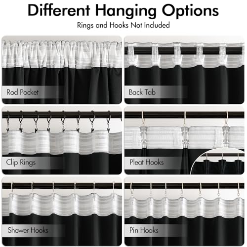 Black Velvet Pinch Pleat Blackout Curtains W52 X L108 Inches