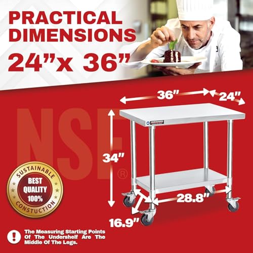 24x36 NSF Stainless Steel Cart