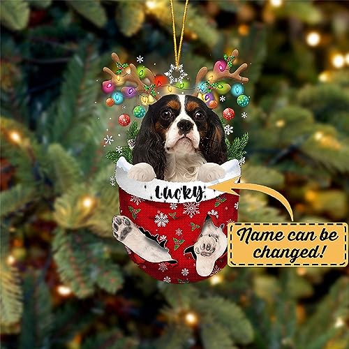 Cavalier King Charles Spaniel 3 Dog Christmas Ornament
