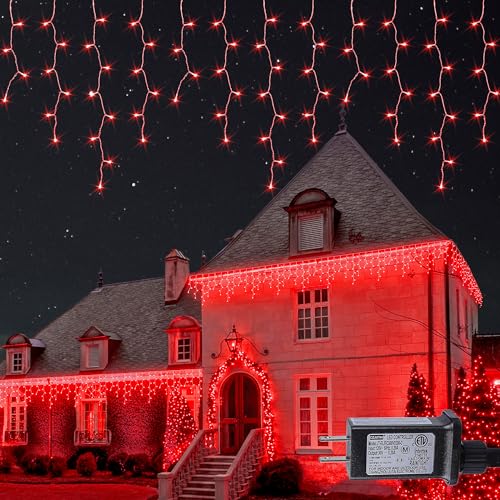 Red Icicle Lights