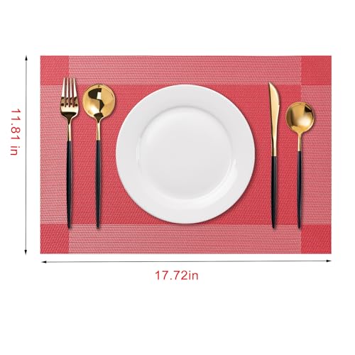 Placemats Set of 6 Washable Indoor (6 Count)