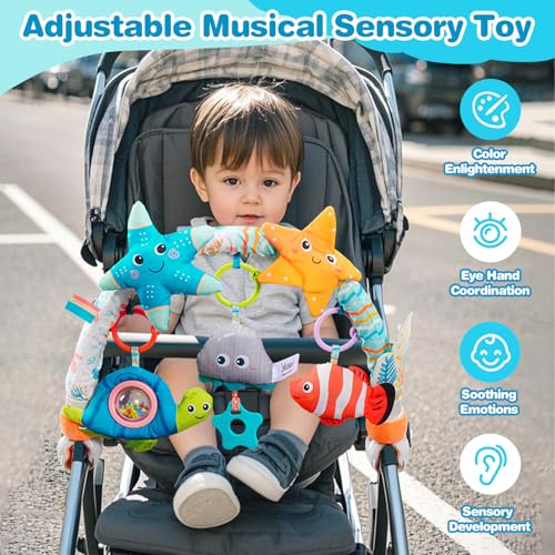 Musical Bassinet Stroller Crib Mobile Toy for Baby 0