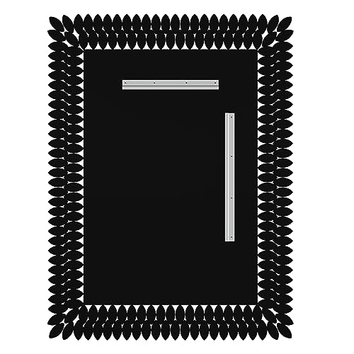 30"x40" Jeweled Luxury Rectangle Decorative Wall Mirror