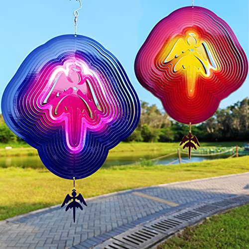 12in Angel Wind Spinner Outdoor Garden Decor Gifts for Women Mom Wife