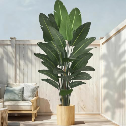 Artificial Bird of Paradise Tree 9FT 25 Thick Matte Texture Leaves