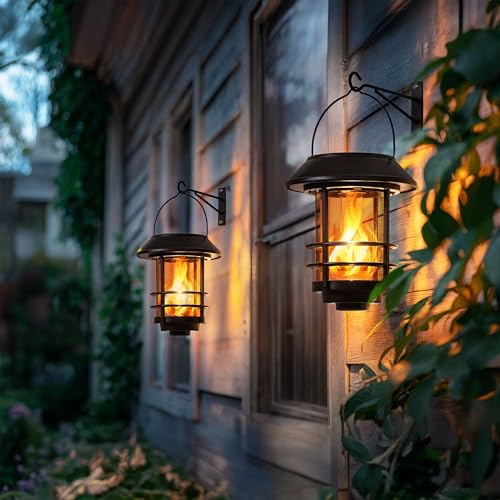 Solar Lanterns Outdoor Waterproof (2 Count)