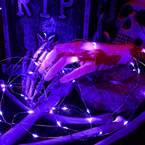 Purple Halloween Fairy Lights