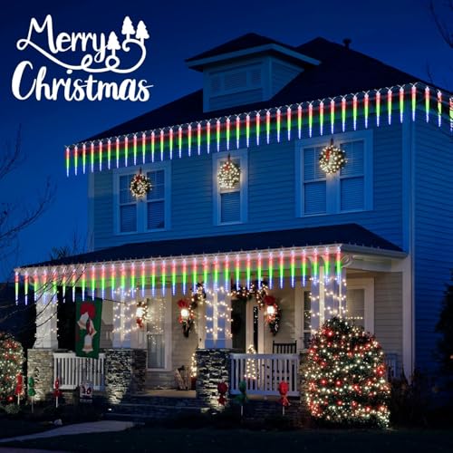 Christmas Meteor Shower Icicle Lights Outdoor (960 Count)