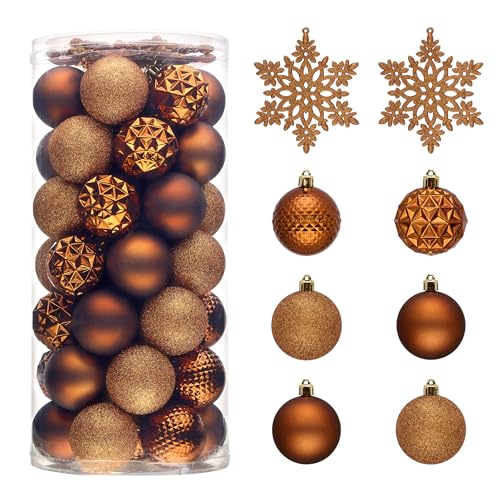 50ct Christmas Tree Decorations Ball Ornaments 2 Inches (50 Count)