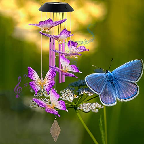 Butterfly Solar Wind Chimes