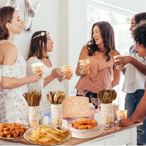350Pcs Thanksgiving Disposable Tableware Paper Plate (350 Count)