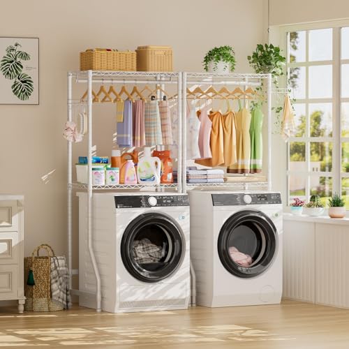 Laundry Organizer Shelves Over the Washer and Dryer Storage Shelf