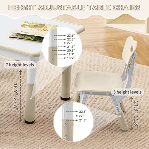 Kids Study Table and Chairs Set (5 Count)