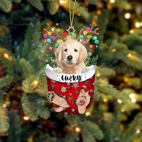 Golden Retriever Dog Christmas Ornament