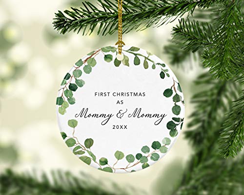 Custom Year Round Ceramic Porcelain Christmas Tree Ornament Keepsake Collectible Gift