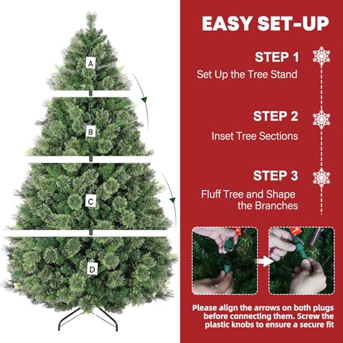 6 ft Prelit Christmas Tree with Pine Needle