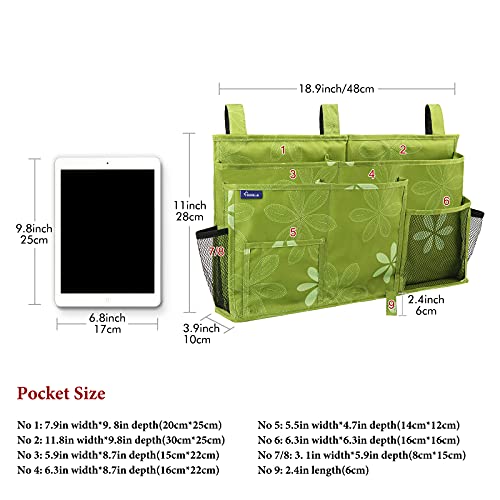 Caddy Hanging Organizer Bedside Storage Bag for Bunk and Hospital Beds