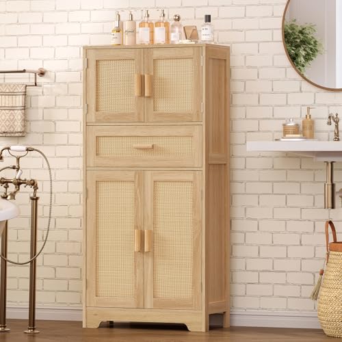 47.2" H Tall Storage Cabinet with Adjustable Shelf