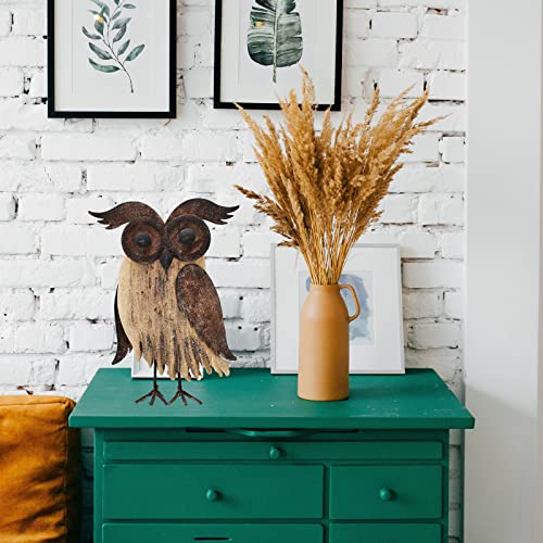 Rustic Owl Figurines Decor Animal Statue for Home