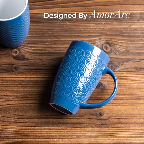 20 oz Large Coffee Mugs Set of 6 (6 Count)