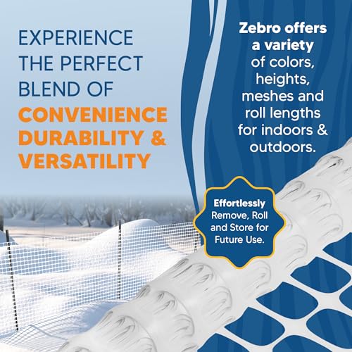 4' x 100' White Plastic Garden Fence Roll (400 Sq Ft)